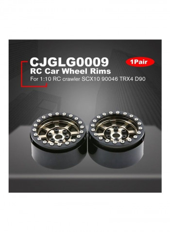 Aluminum Alloy Wheels Rims For RC Crawler Car Axial 17.5 x 9 x 3.2cm