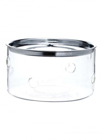 Bistro Food Warmer Silver/Clear 13.5centimeter