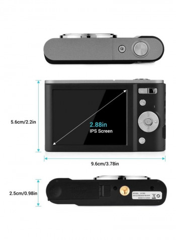 Mini Digital Camera With 2.88-inch IPS Screen