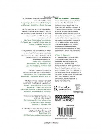 The Sustainability Handbook Paperback