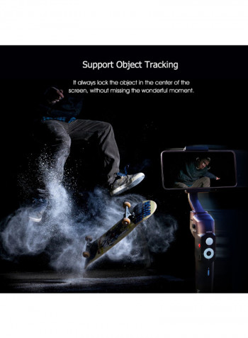 Foldable Handheld Gimbal Stabilizer Black