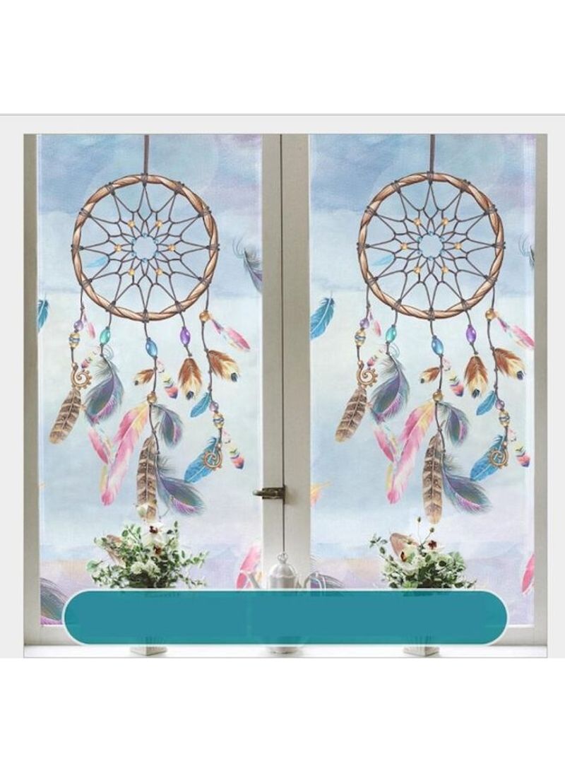 2-Piece Flash Point Frosted Wall Sticker Set Multicolour 60x  90cm