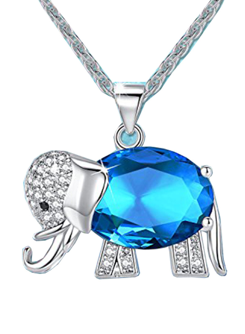 Crystal Elephant Pendant Necklace