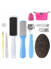 10-Piece Callus Remover Pedicure Rasp Tool Set Multicolour