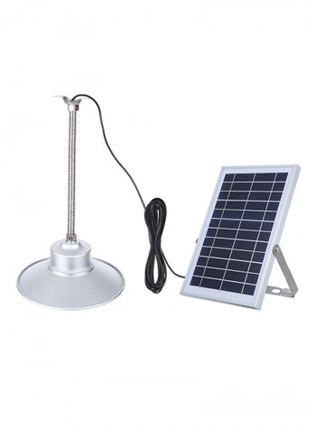 36 LED Solar Pendants Ceiling Light With Remote Time Setting Silver