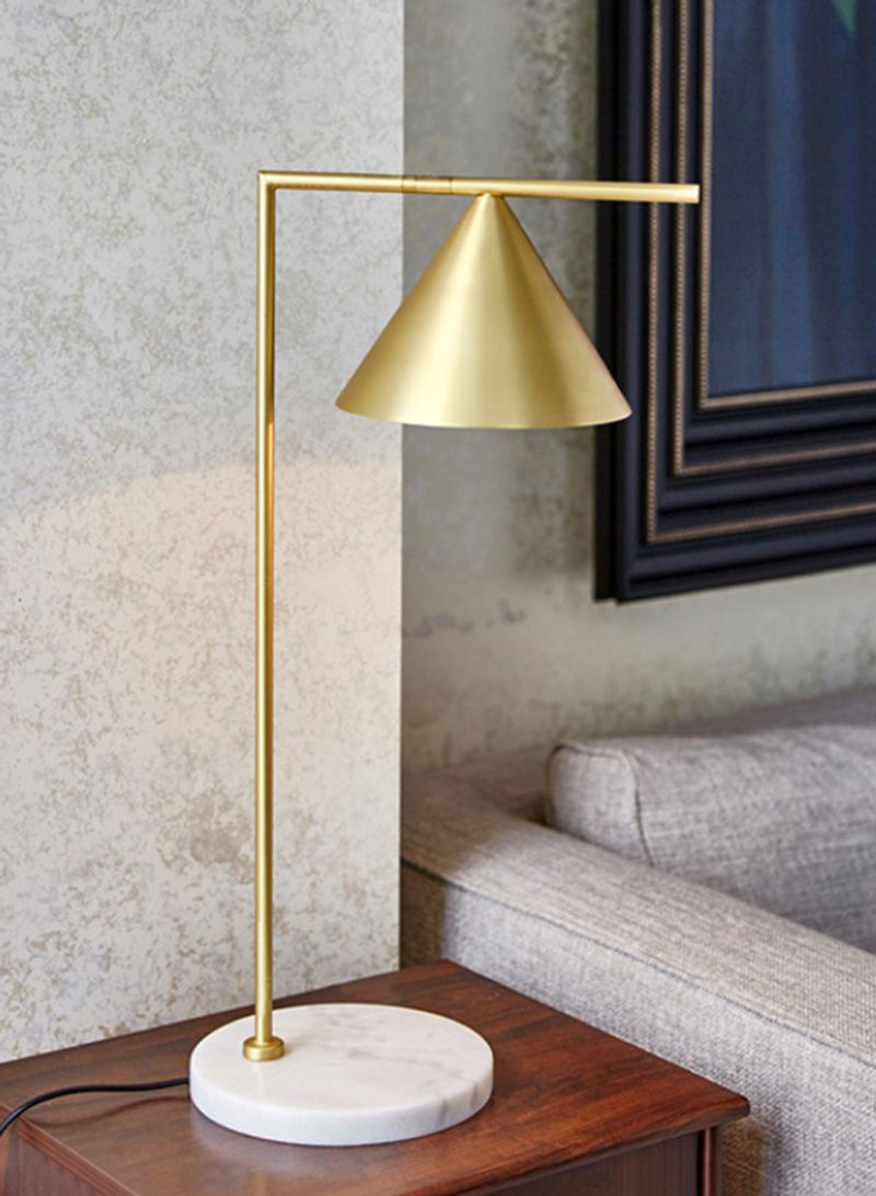 Decorative Table Lamp Gold/White