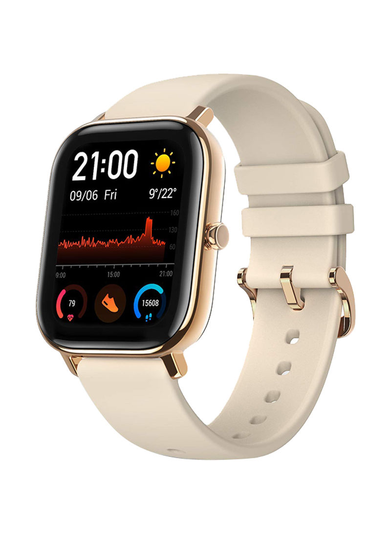 GTS Smartwatch Fitness And Activities Tracker With Built-In GPS Dessert Gold