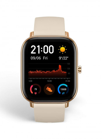 GTS Smartwatch Fitness And Activities Tracker With Built-In GPS Dessert Gold