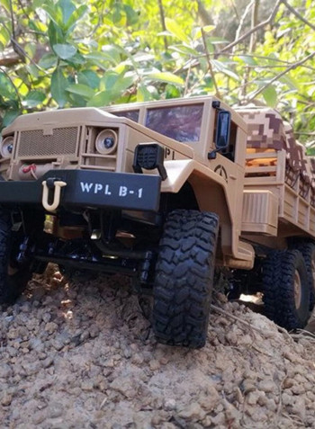 WPL 1/16 Scale Rock Crawler Off-Road 6WD Military Truck With Light 44.5cm
