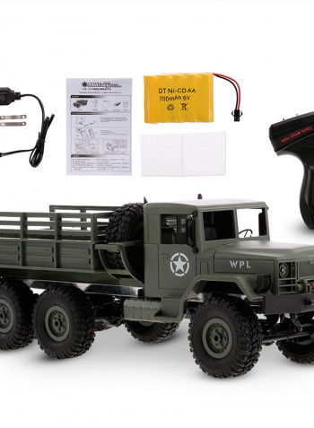 WPL 1/16 Scale Rock Crawler Off-Road 6WD Military Truck With Light 44.5cm