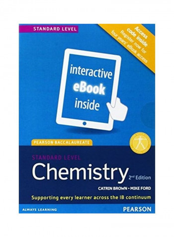 Pearson Bacc Chem Sl 2E Etext Hardcover English by Catrin Brown