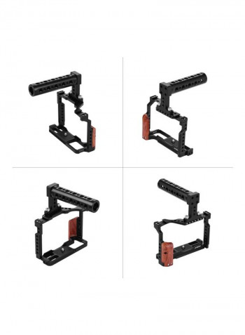 Protective Video Camera Cage For Fujifilm X-T3/X-T2 Black/Brown