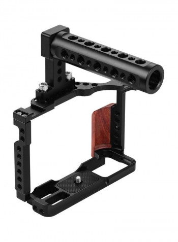 Protective Video Camera Cage For Fujifilm X-T3/X-T2 Black/Brown