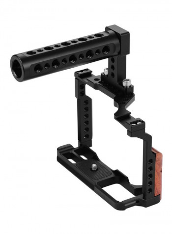 Protective Video Camera Cage For Fujifilm X-T3/X-T2 Black/Brown
