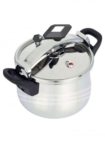 Stainless Steel Pressure Cooker Silver/Black 22L