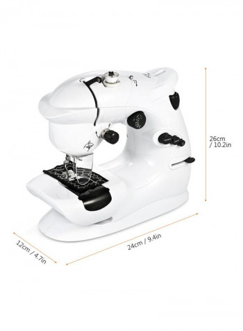 Dual Speed Electric Sewing Machine White/Black