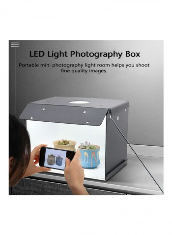 LED Light Photography Soft Box Black