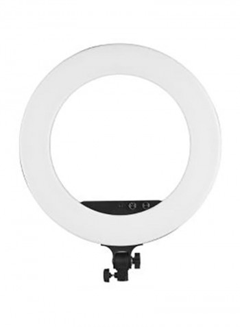 LED Photography Ring Light With Accessories 18inch White/Black/Orange
