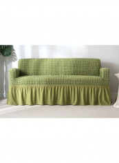 Brief Design Solid Pattern Sofa Slipcover Green 230-300centimeter