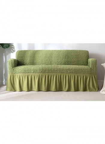 Brief Design Solid Pattern Sofa Slipcover Green 230-300centimeter