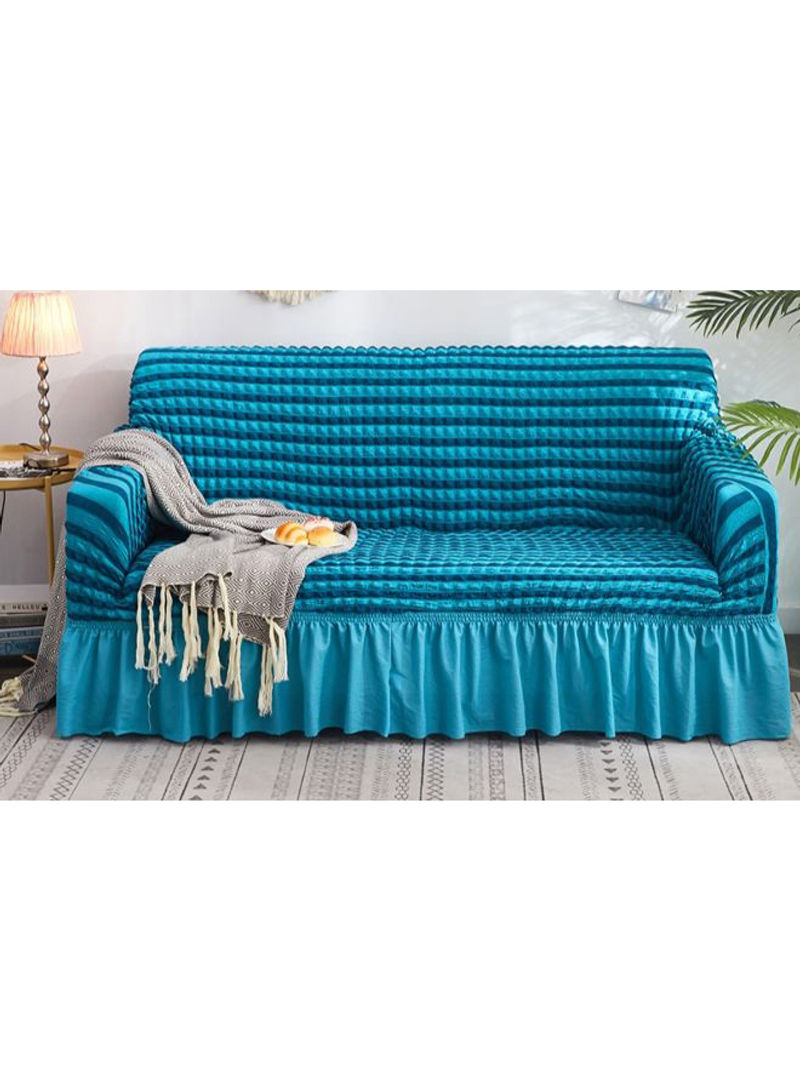 Universal Anti-Slip Sofa Slipcover Blue 170-230centimeter