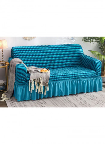 Universal Anti-Slip Sofa Slipcover Blue 170-230centimeter