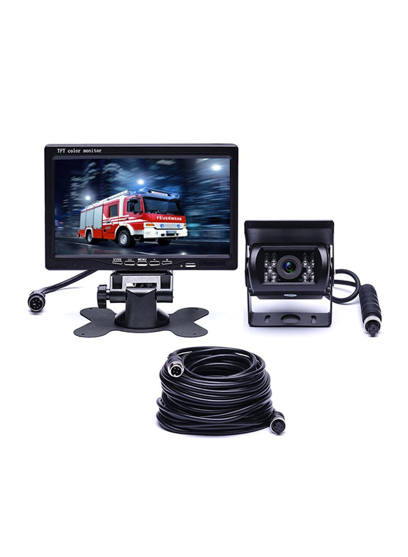 F0505 Car 18 IR LEDs Backup Camera Rearview Mirror Monitor With 10 m Cable
