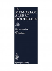 In Memoriam Albert Döderlein غلاف ورقي الألمانية by Werner Englisch