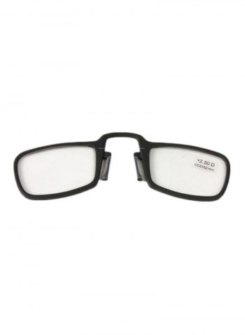 Glasses نظارة للقراءة بإطار مستطيلي ومشبك مغناطيسي للأنف طراز للرجال