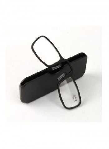 Glasses نظارة للقراءة بإطار مستطيلي ومشبك مغناطيسي للأنف طراز للرجال