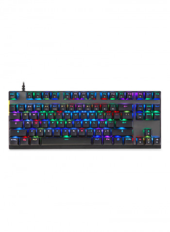 MOTOSPEED CK82 Mechanical 87 Keys RGB Gaming Keyboard with OUTMU Red Switch Multimedia N-key Rollover Black