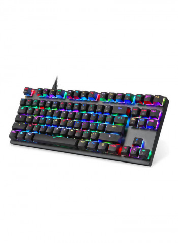 MOTOSPEED CK82 Mechanical 87 Keys RGB Gaming Keyboard with OUTMU Red Switch Multimedia N-key Rollover Black