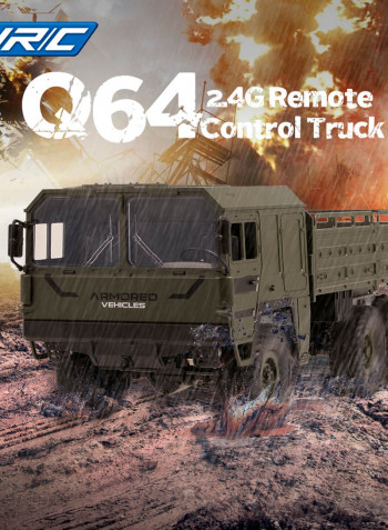 Q64 1:16 Scale 2.4G 6WD Off-Road Military Truck With Head Light 45cm