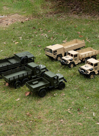 Q64 1:16 Scale 2.4G 6WD Off-Road Military Truck With Head Light 45cm