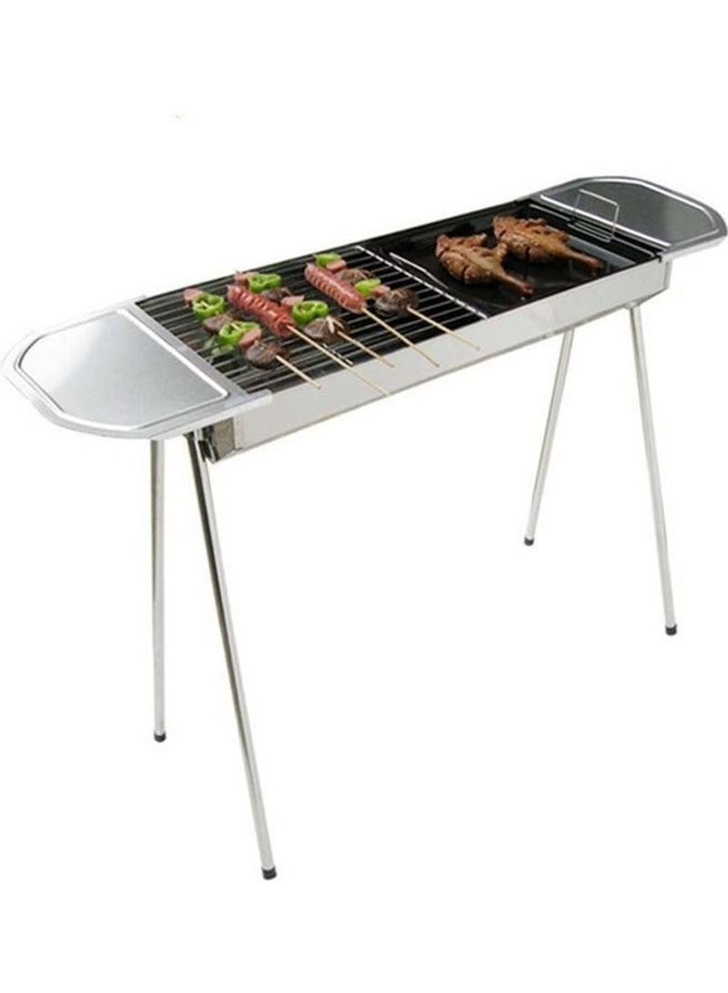 BBQ Grill Outdoor Portable Stainless Steel 71 x 60 x 60cm
