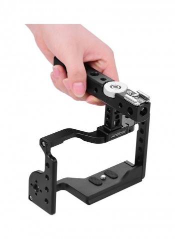 Camera Accessories Cage Kit with Aluminum Handle Black