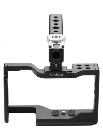Camera Accessories Cage Kit with Aluminum Handle Black