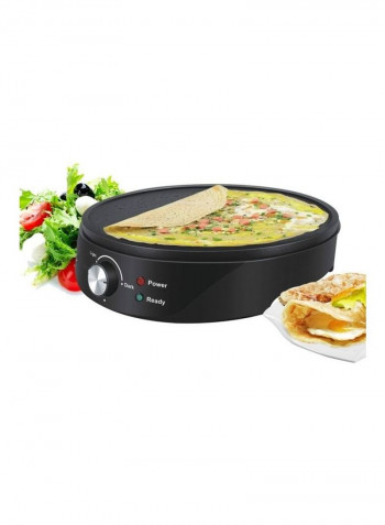 Electric Non-Stick Griddle Baking Pan Black 31x8x32cm