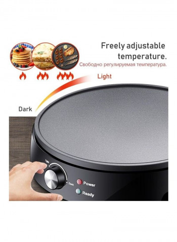 Electric Non-Stick Griddle Baking Pan Black 31x8x32cm