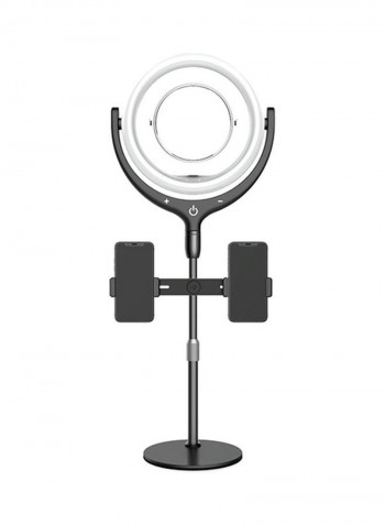 LED Fill Ring Light Kit Set for Photography Black/White