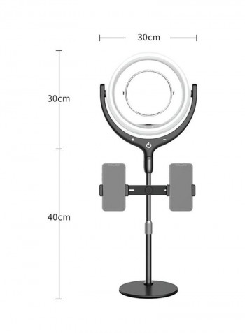 LED Fill Ring Light Kit Set for Photography Black/White