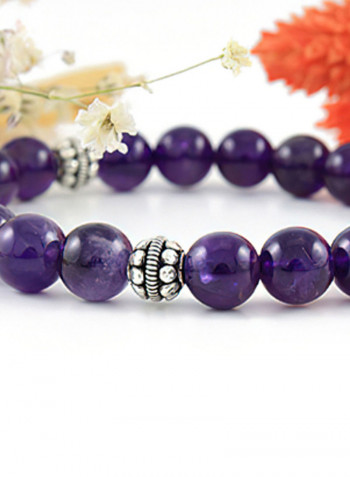 Amethyst Bracelet with Sterling Silver components