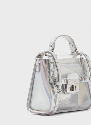 Bobbidi-Boo Top Handle Crossbody Silver