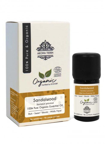 Organic Sandalwood Essential Oil 5ml