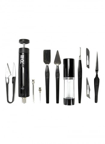 11-Piece Food Styling Kit Black/Silver