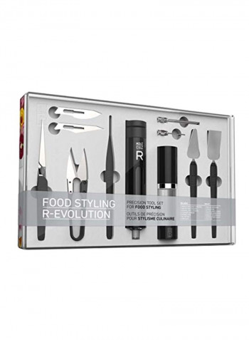 11-Piece Food Styling Kit Black/Silver