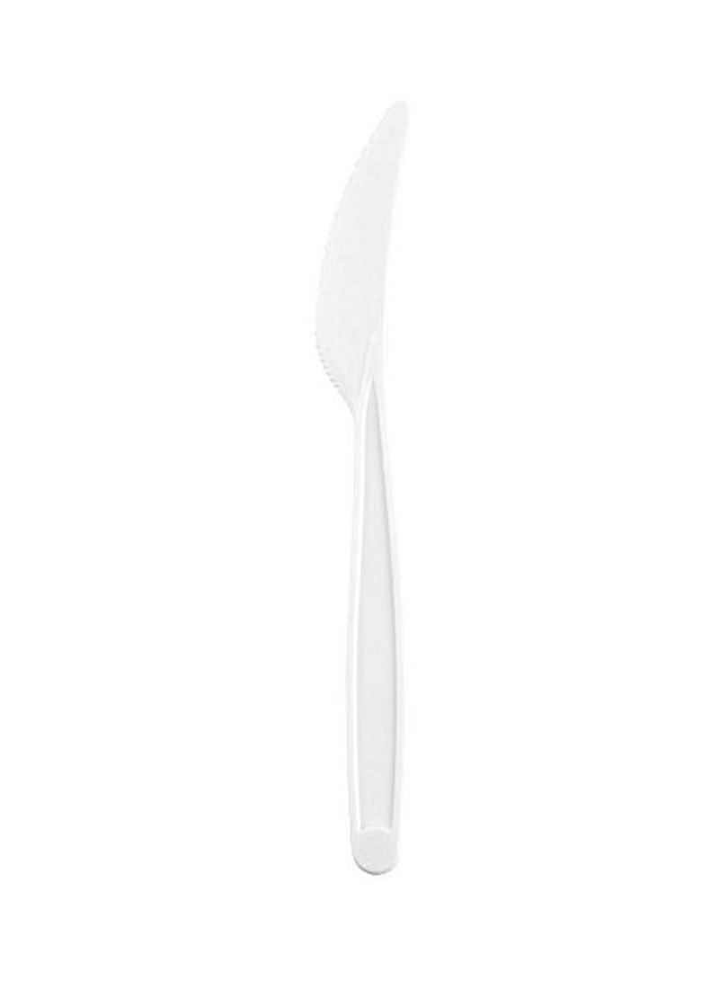 250-Piece Disposable Knife White 8.2x6.8x5.8inch