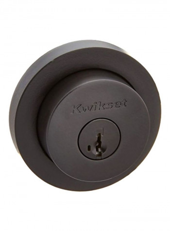 Milan Cylinder Deadbolt Iron Black 4.6x4x3.1inch