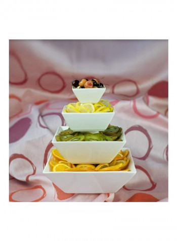 Plaza Collection Serving Bowl White 10x2inch