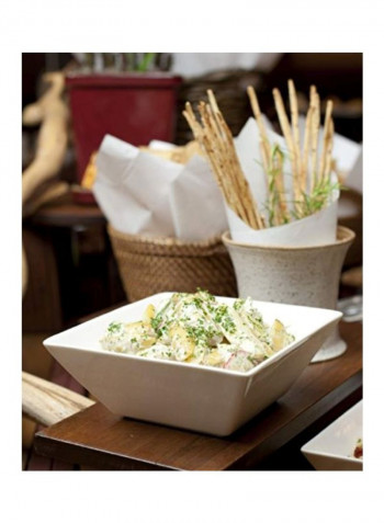 Plaza Collection Serving Bowl White 10x2inch